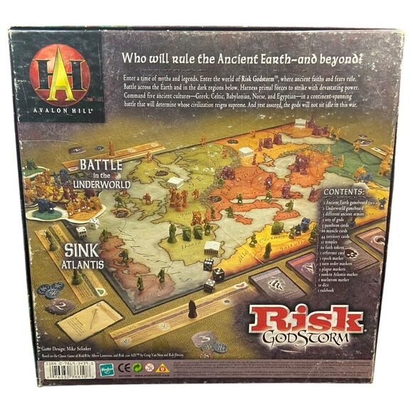 RISK GODSTORM Skill Board Game 2004 Hasbro Avalon Hill 105%COMPLETE! +17 TOKENS - Picture 4 of 15